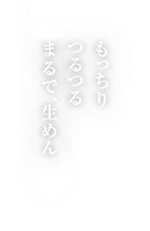 もっちりつるつる 新・まるで、生めん。